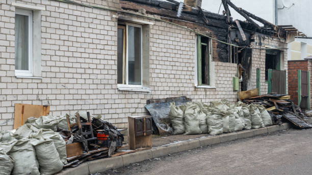 Professional Fire Damage Removal technician working in Marlton, MD